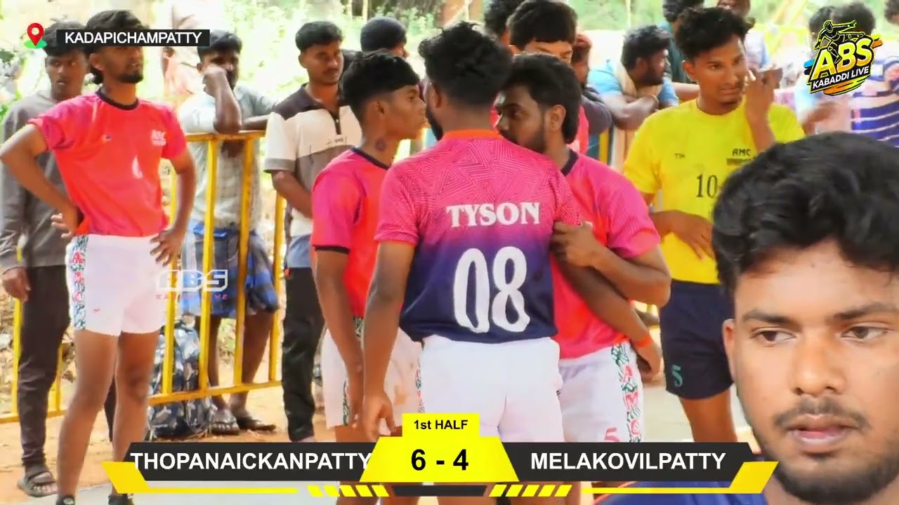 1st // MELAKOVILPATTY VS THOPANAICKANPATTY // Abs Kabadi Live- KADAPICHAMPATTY