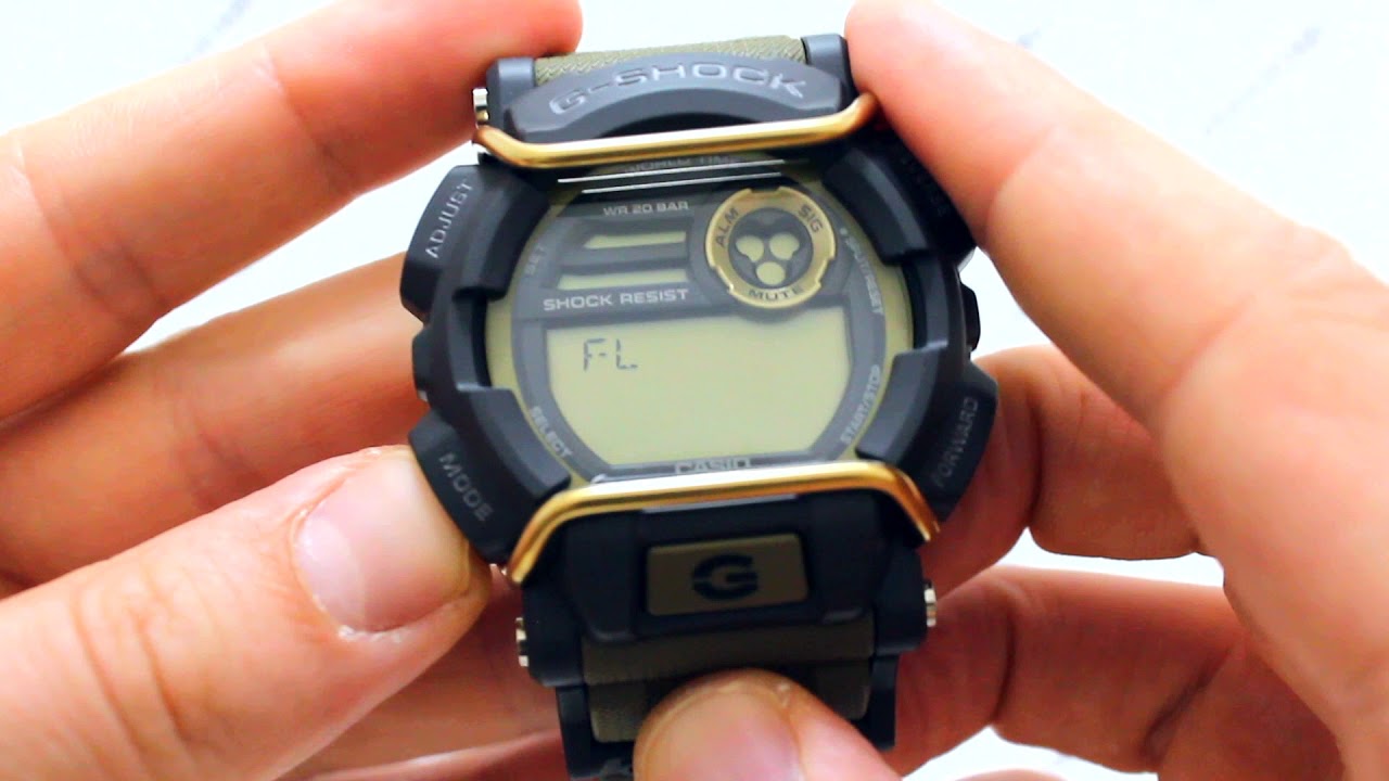 Часы Casio G-Shock GD-400-9DR - Инструкция, как настроить от PresidentWatches.Ru