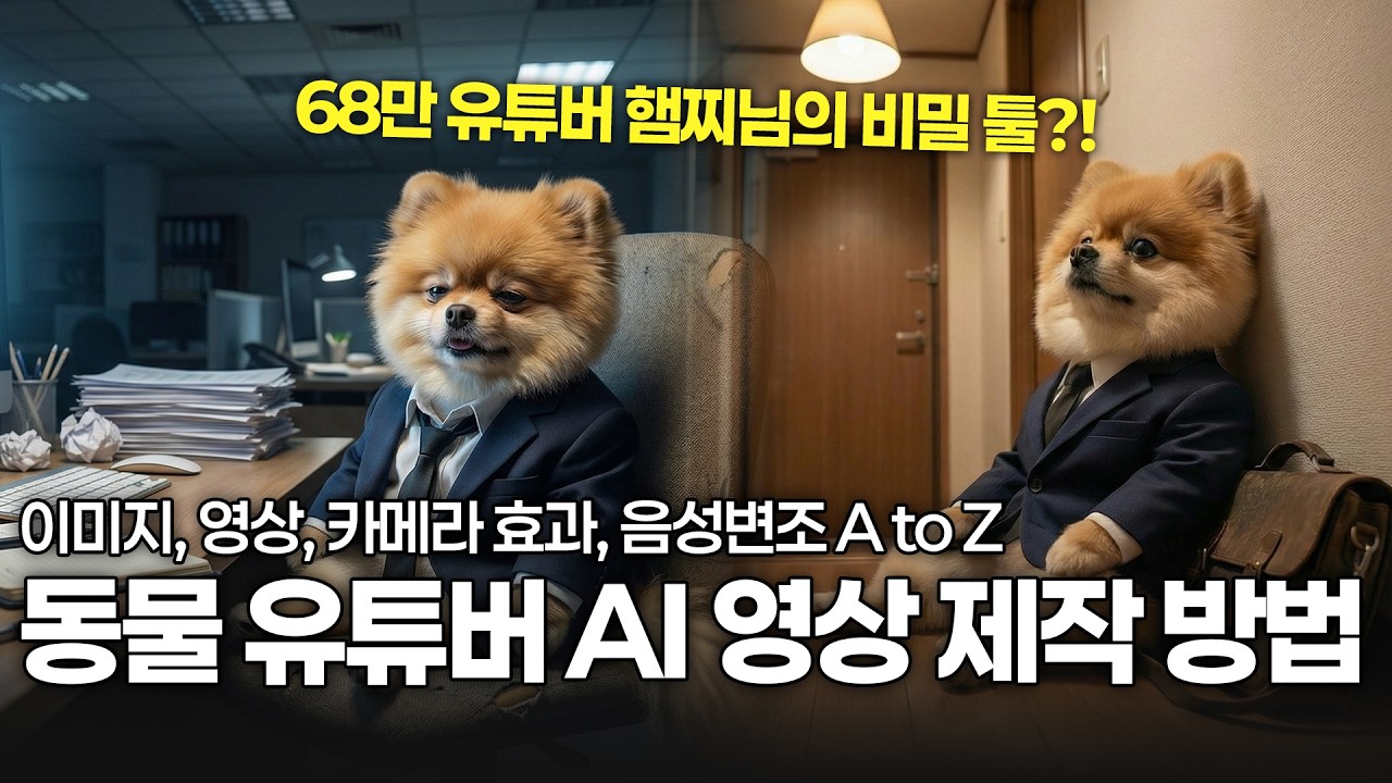 조회수 폭발! 김햄찌님의 동물 AI 영상 제작 방법 [A to Z]
