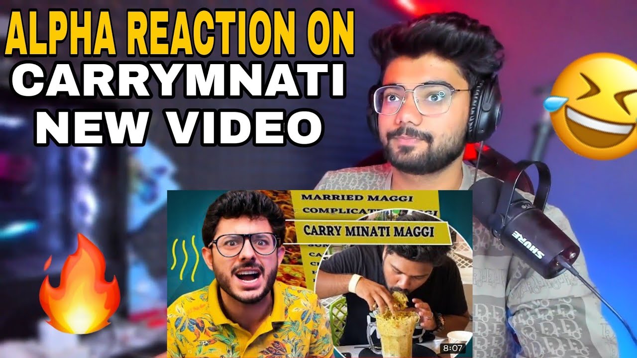 ALPHA REACTION ON CARRYMINATI NEW VIDEO 😂 I #alphaclasher #carryminati