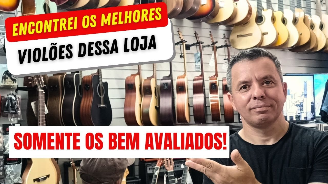 Os melhores Violões da loja Takamine, Tagima, J.White, Giannini e Muito mais! Confere nesse vídeo!