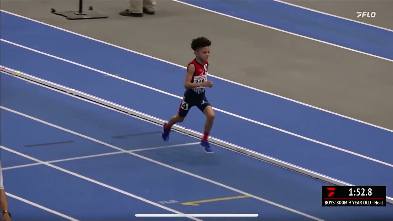 Jett Hendricks Wins 2024 9U 800m To Become A National Champion! AAU Indoor National Championship!