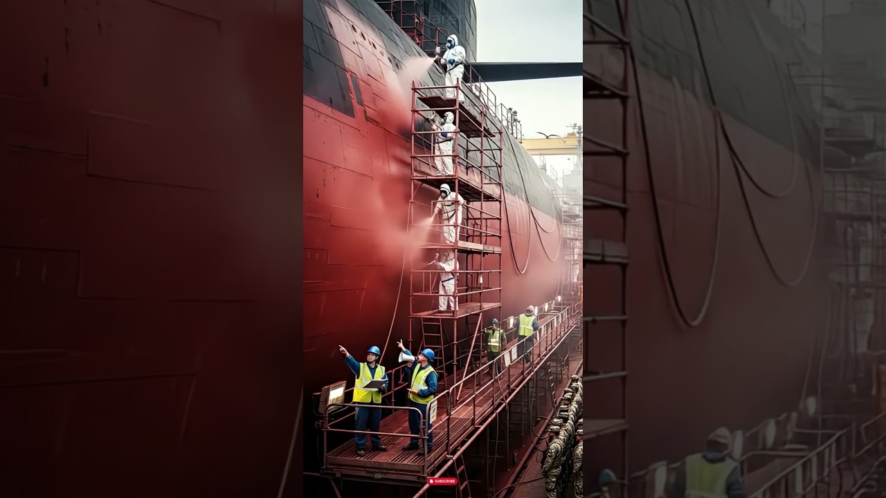 Satisfying ship hull maintenance! Cleaning #shorts #shiprepair #satisfying #trendingnow #mustwatch