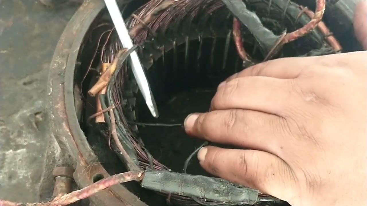 ✅Embobinado de motor TRIFÁSICO 3 HP 4 POLOS 👈 toma de datos de embobinado