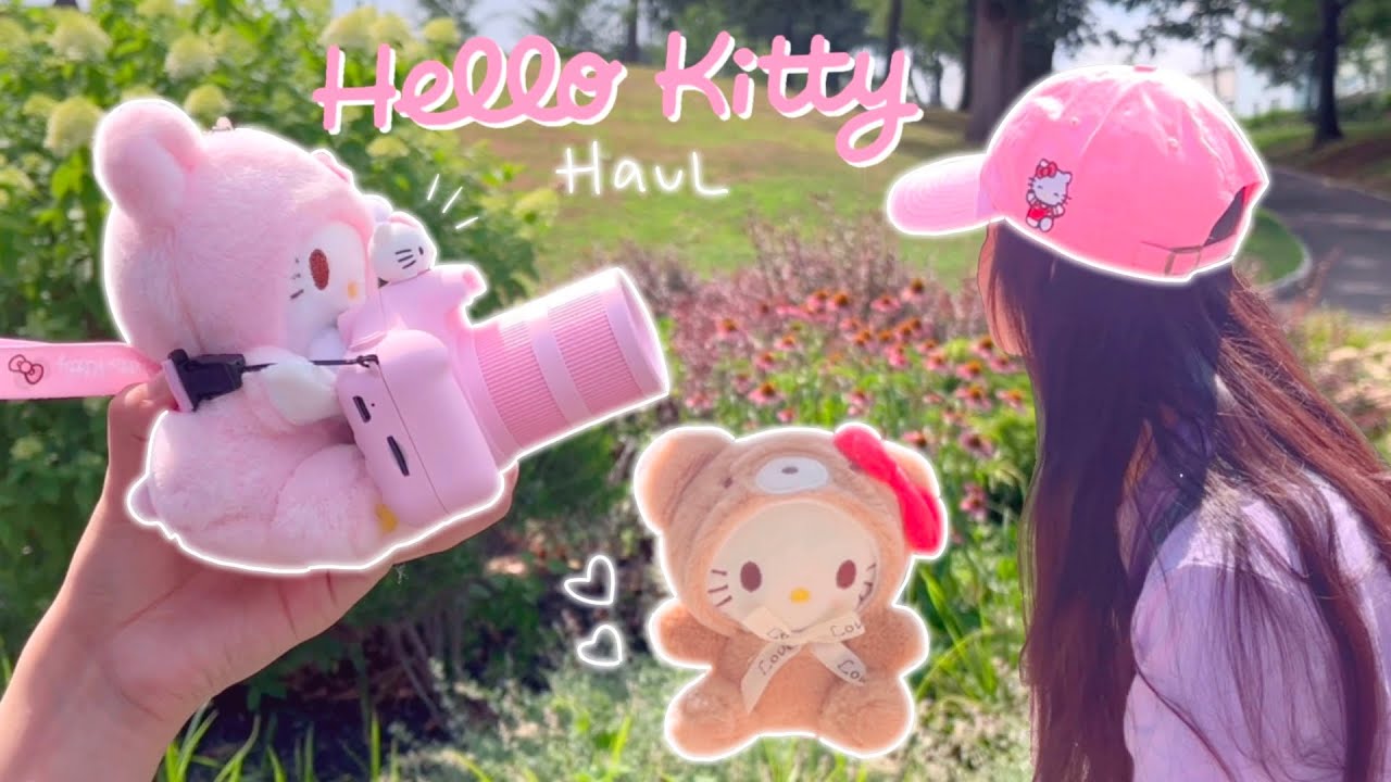 🌸HELLO KITTY🌸 TEMU Haul 💖 Camera, Shoes, Plushies, Hats *kawaii items*