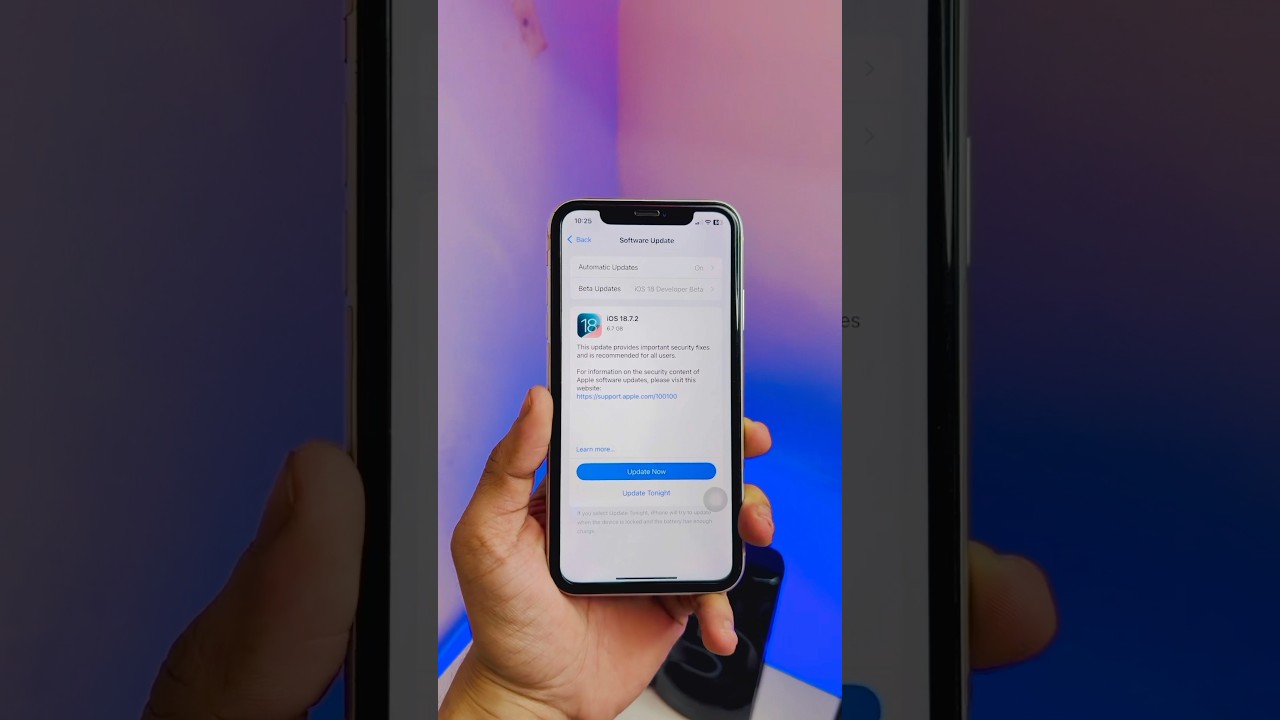 iOS 18.7.2 RC уже доступна для iPhone XR и XS #shorts #shortvideo #ios18newupdate