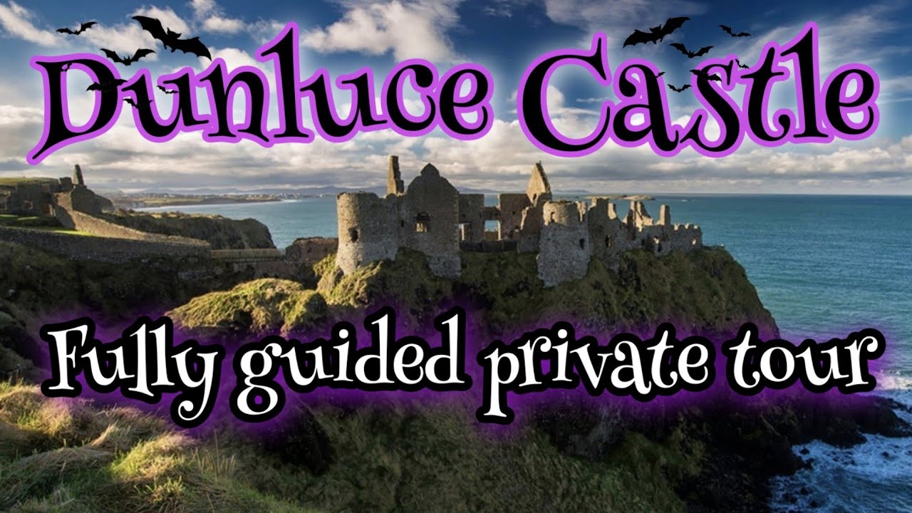 Dunluce Castle ,  Royal Marine visits Dunluce Castle  Northern Ireland  for a fully guided tour