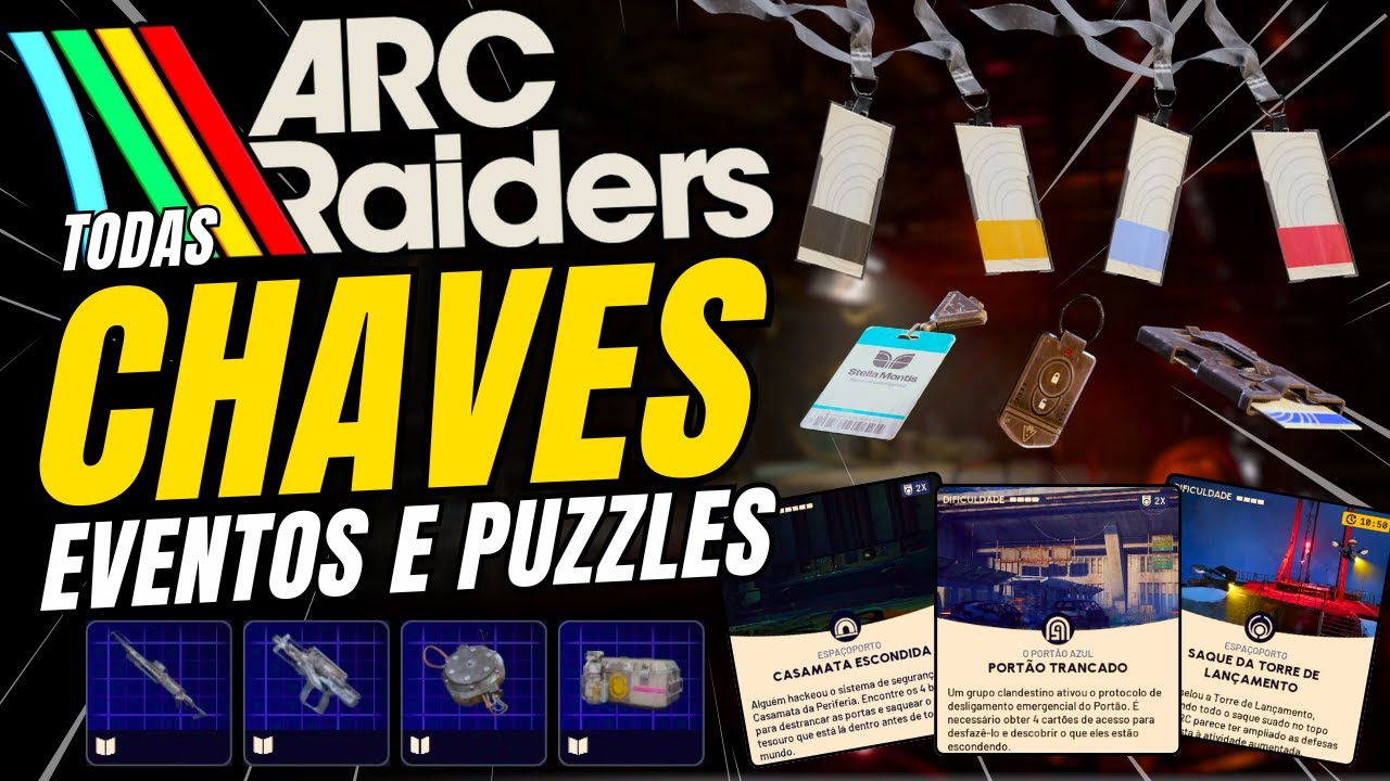 Arc Raiders Chaves, Puzzles e Eventos!! Onde usar, como fazer e mais DICAS!!