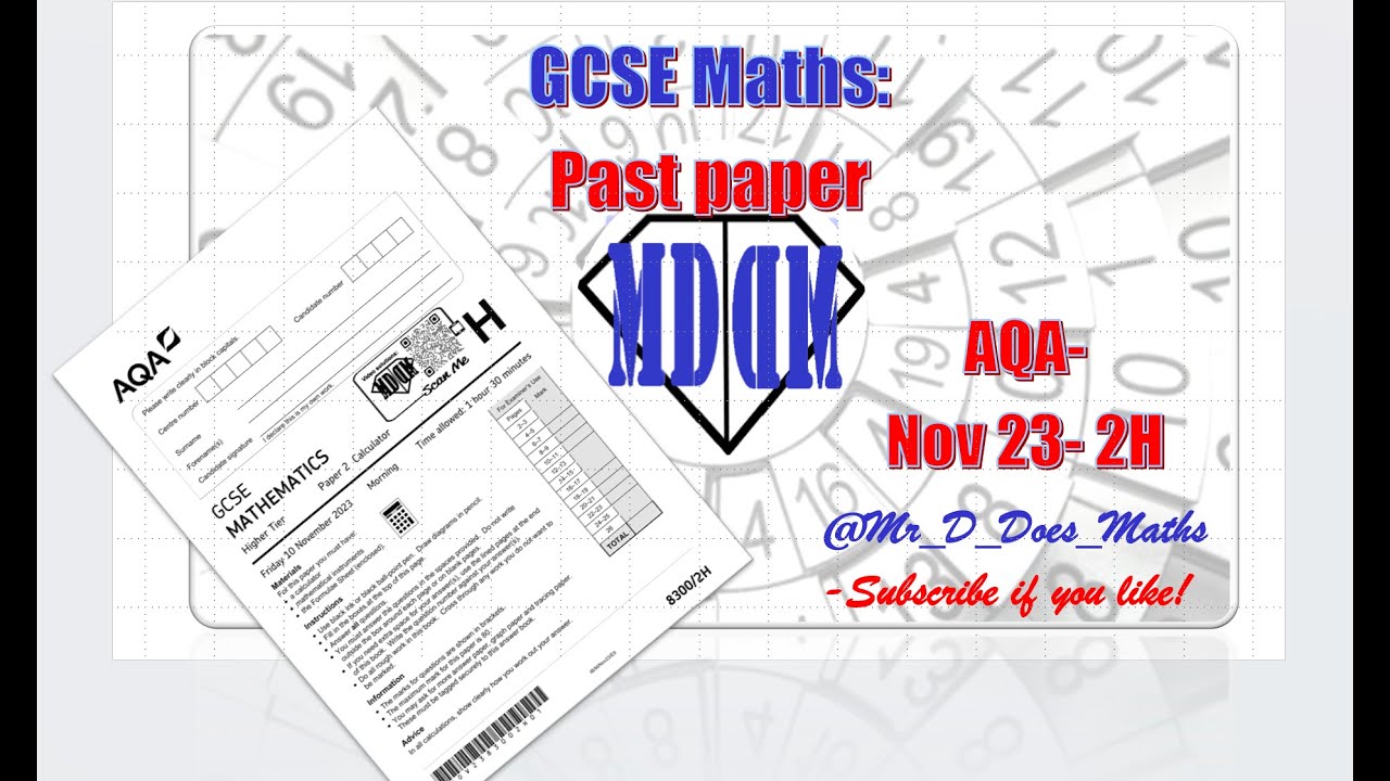 MDDM 8300 2H QP Математика 23 ноября