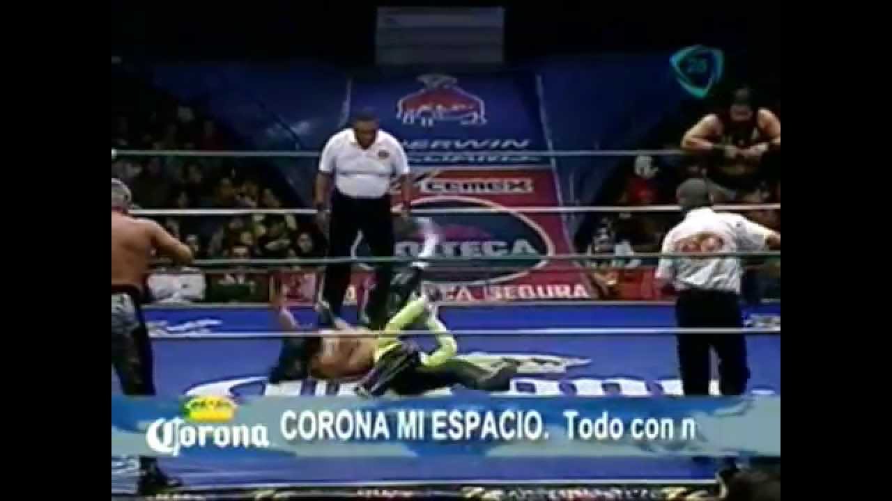 CMLL: Shocker, Volador Jr., La Máscara vs. Averno, Mephisto, Terrible, 2009/12/29