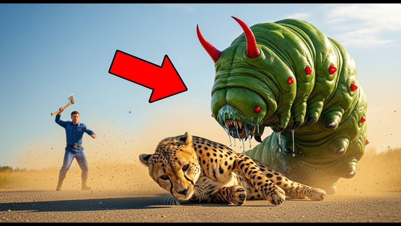 ANIMAL RESCUE: Brave Forest Crew SAVES a Cheetah From Giant Caterpillar Attack 🐴🐛