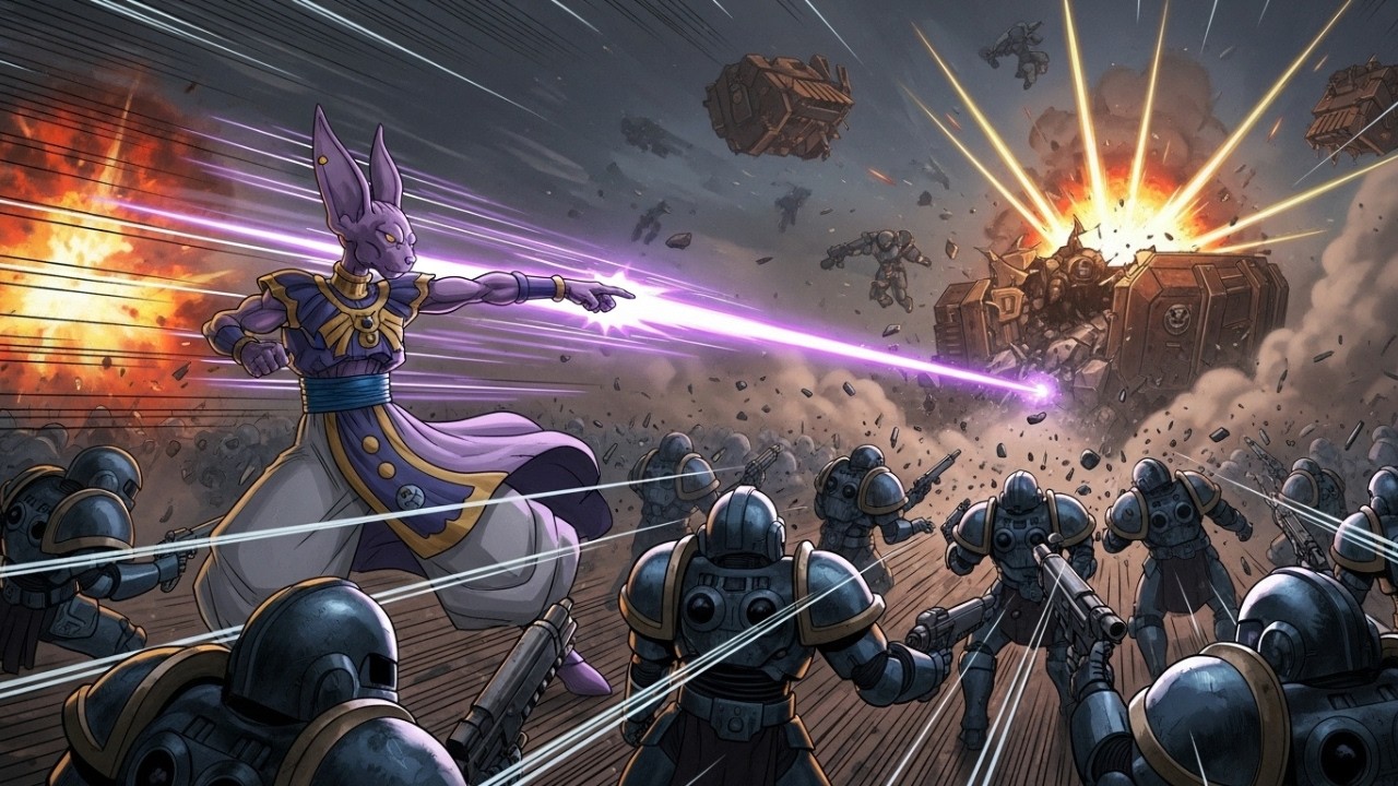 What If Beerus Landed in Warhammer 40K?