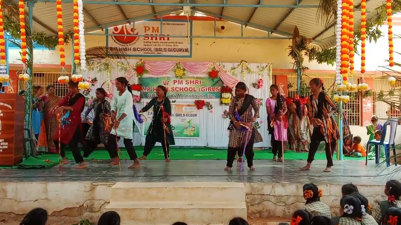 Annual day celebrations dance by8thclass students#schoolday#ZPHSGIRLSGUDURKURNOOL