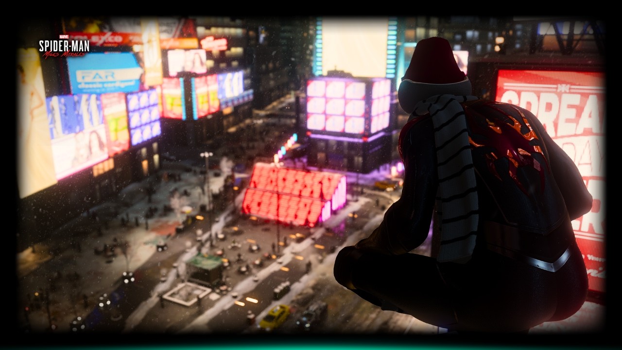 Spider-Man's Festive NYC | Calming Snowfall Ambience 4K