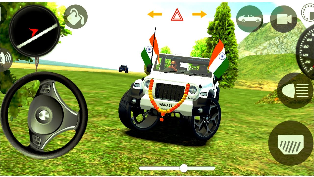 😎 Dollar (Song) Modified MahindraThar Car Games: Indian Cars simulator game || (Gadi wala game)
