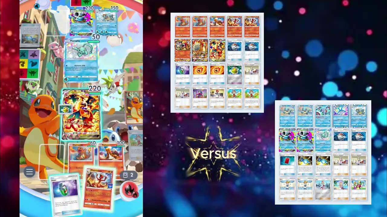 Big Damage! Mega Charizard Y vs Mega Blastoise #megacharizardy #pockettcg