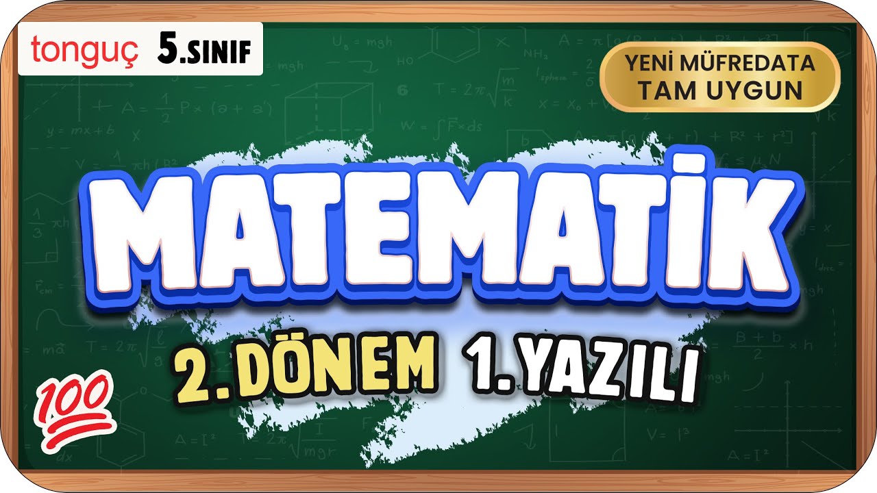 5.Sınıf Matematik 2.Dönem 1.Yazılıya Hazırlık 📑 