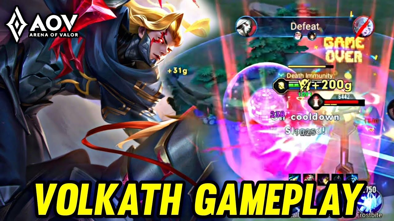 AOV : VOLKATH GAMEPLAY | IN JUNGLE - ARENA OF VALOR LIENQUANMOBILE ROV
