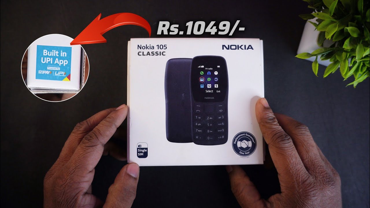 Nokia 105 Classic Unboxing and Review | UPI Payment | Rs.1049 | 1 Year Replacement | Hindi