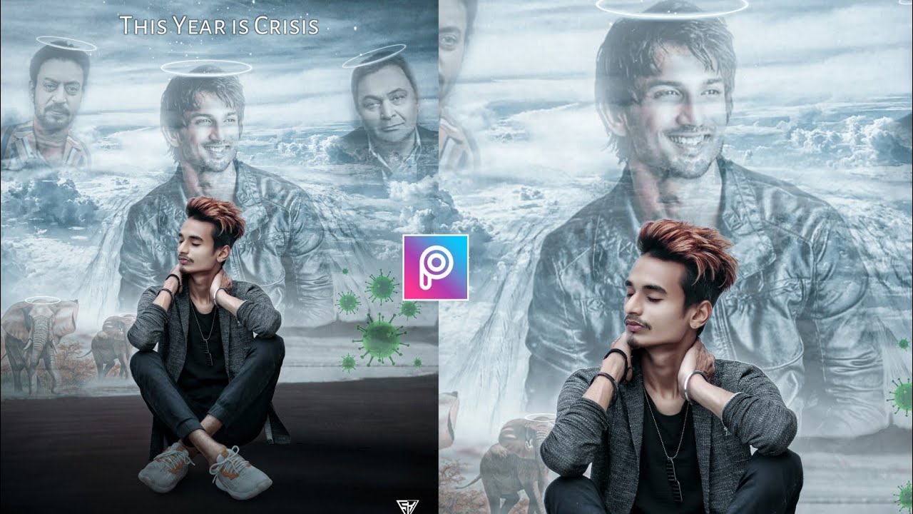 2020 Crisis New Concept Photo Editing 🙁 | Sushant Rajput RIP PicsArt HD Manipulation Tutorial