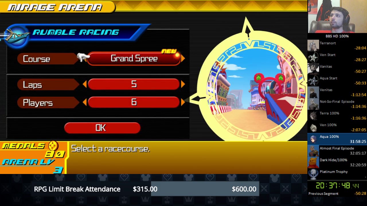 Kingdom Hearts Birth By Sleep FM HD (PS4) 100%/Platinum Trophy Speedrun - Part 4 100% Completion