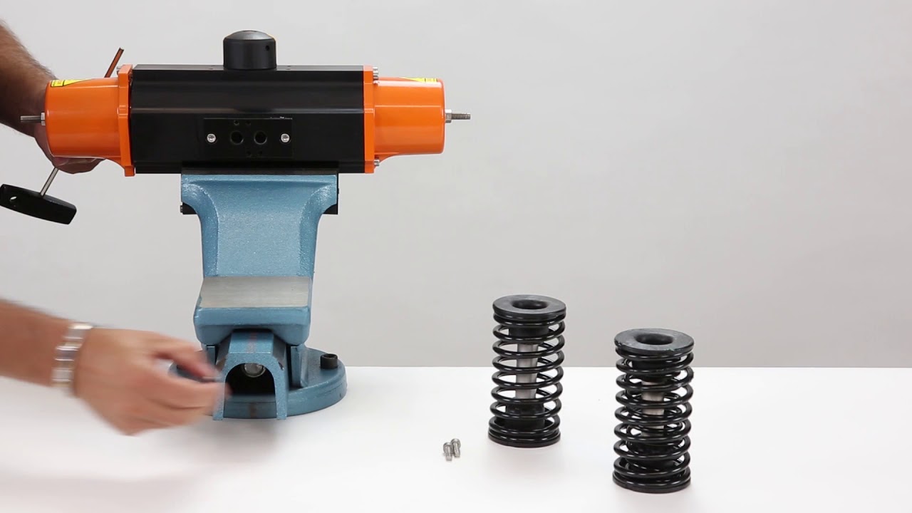 Replacement of the spring units for lower working pressure