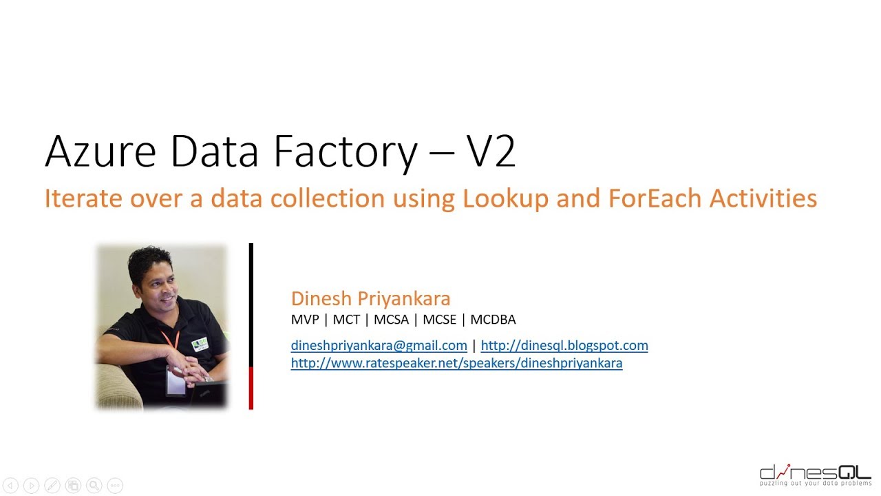 Azure Data Factory - Iterate over a data collection using Lookup and ForEach Activities