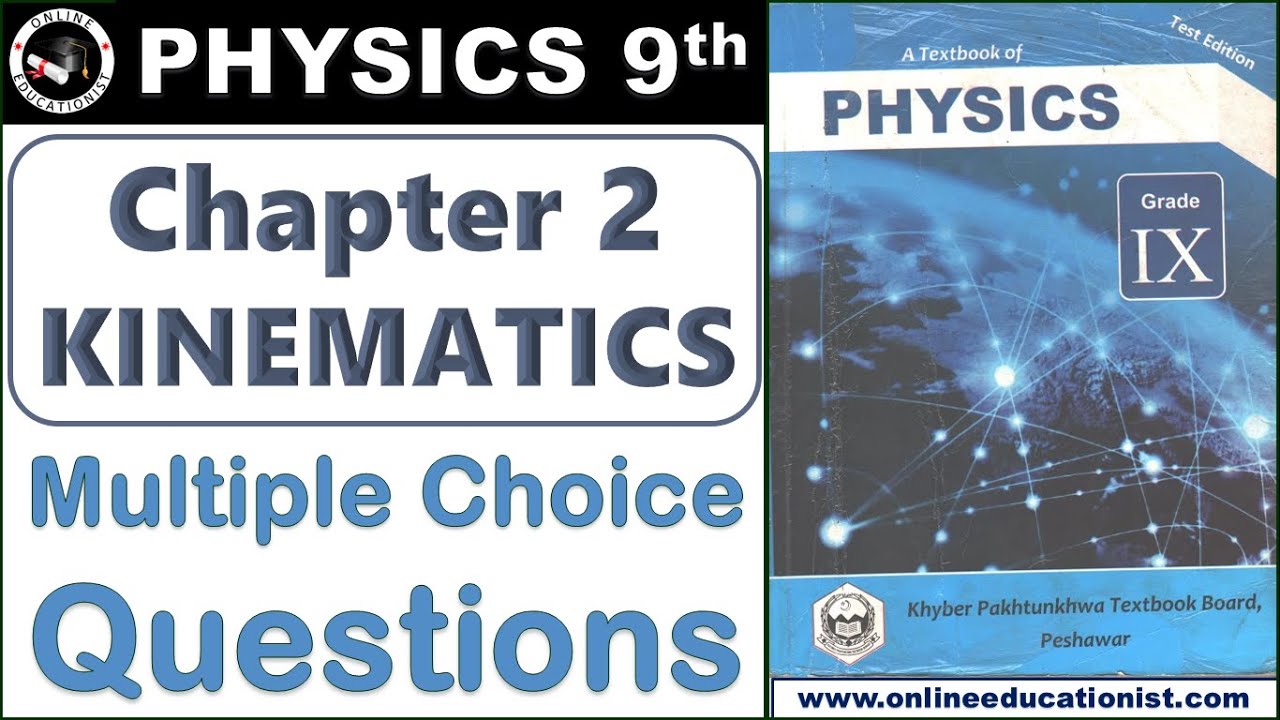 Multiple Choice Questions | Physics 9th | Chapter 2 Kinematics | KPK Textbook Book, Peshawar