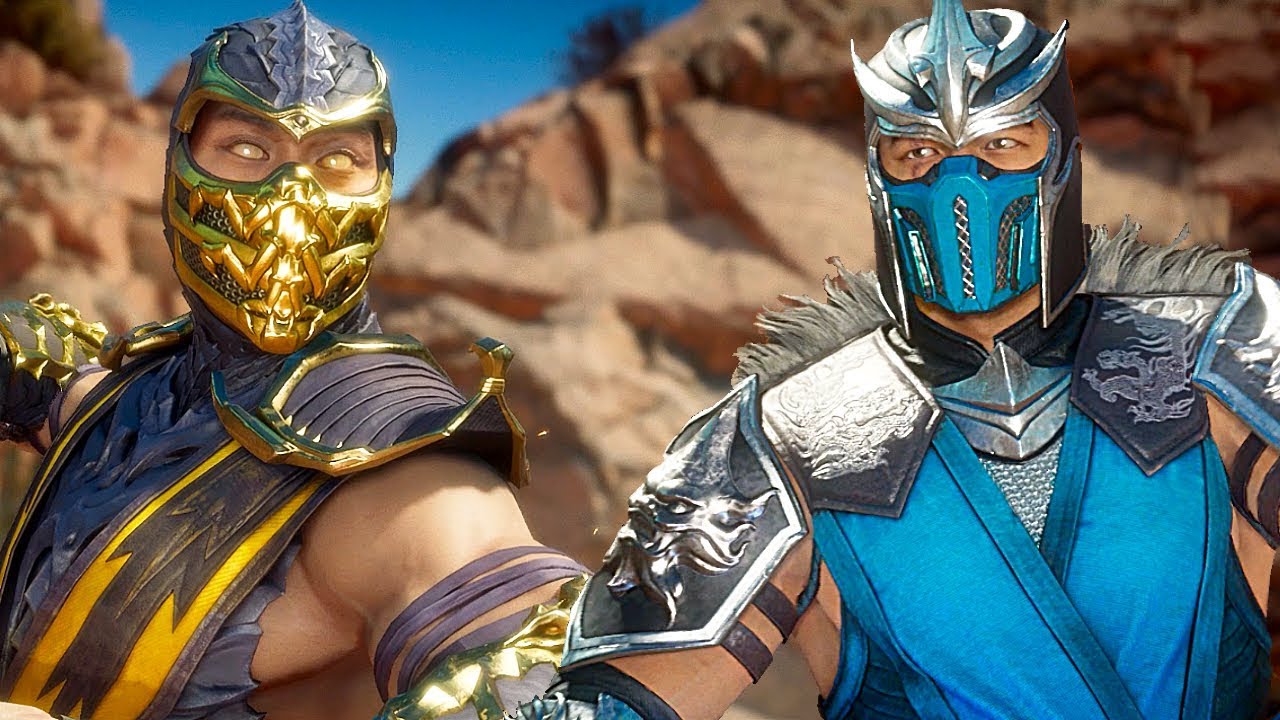 MORTAL KOMBAT 11 MK Deception Sub Zero Skin Vs MK9 Scorpion Skin Gameplay MK11 Expert Difficulty