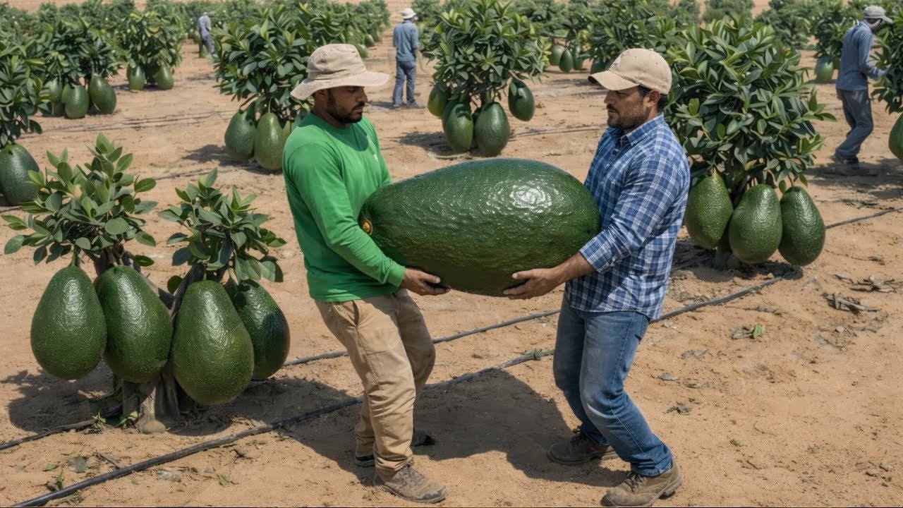 How Avocados Are Grown in the Desert — Then Processed in Massive Factories (Full Process)