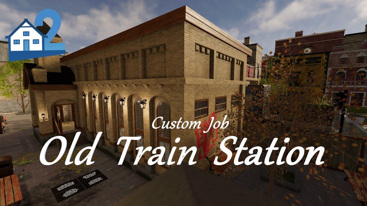 House Flipper 2 - Old Train Station (by Katerina_40)