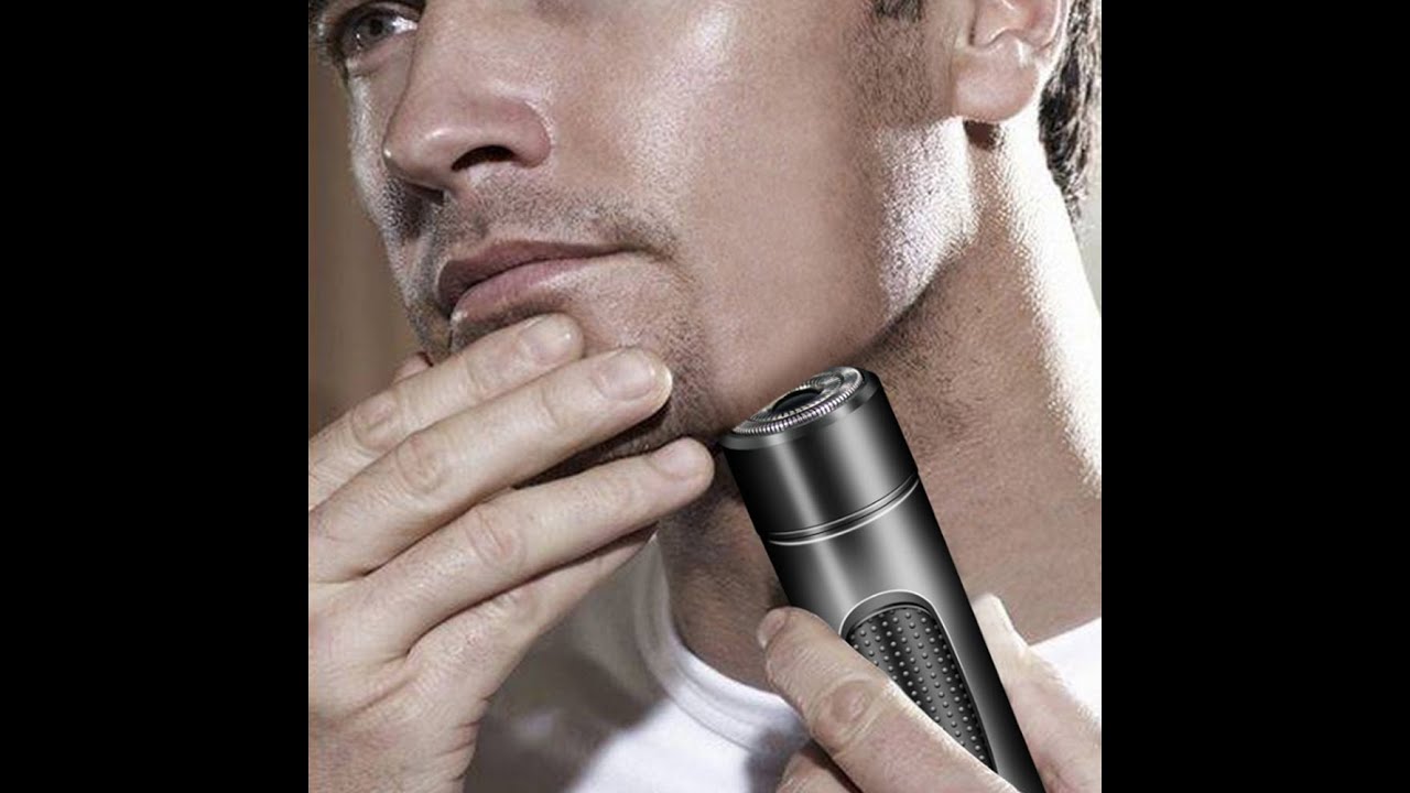 Mini Electric Rotary Shaver Portable Micro-USB Electric Razor for Face and Body Hair
