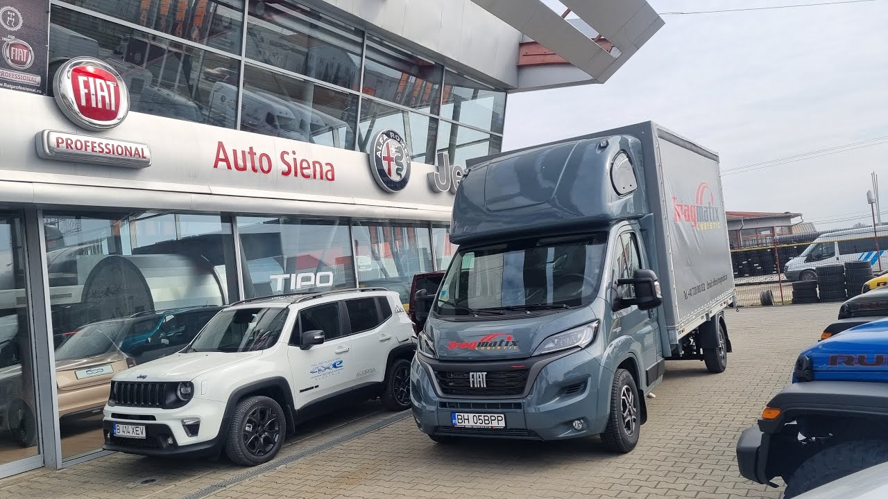 Fiat Ducato 180 XXL Maxi L6 Prelata cu Lift - Faruri Full LED - 385 Grigio Lanzarote - AutoSiena