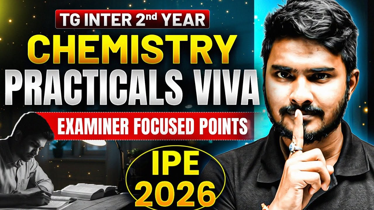Chemistry Practicals Viva 2026 | TG Inter 2nd Year | Examiner Focused Points