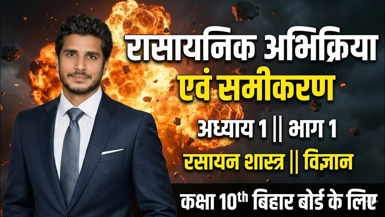 रासायनिक अभिक्रिया एवं समीकरण || अध्याय 1 || भाग 1 रसायन शास्त्र  विज्ञान  || कक्षा 10th बिहार बोर्ड