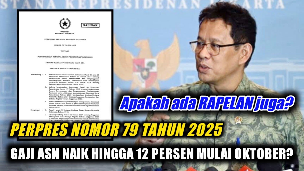 Perpres 79/2025: Gaji ASN Naik Hingga 12 Persen Mulai Oktober? 