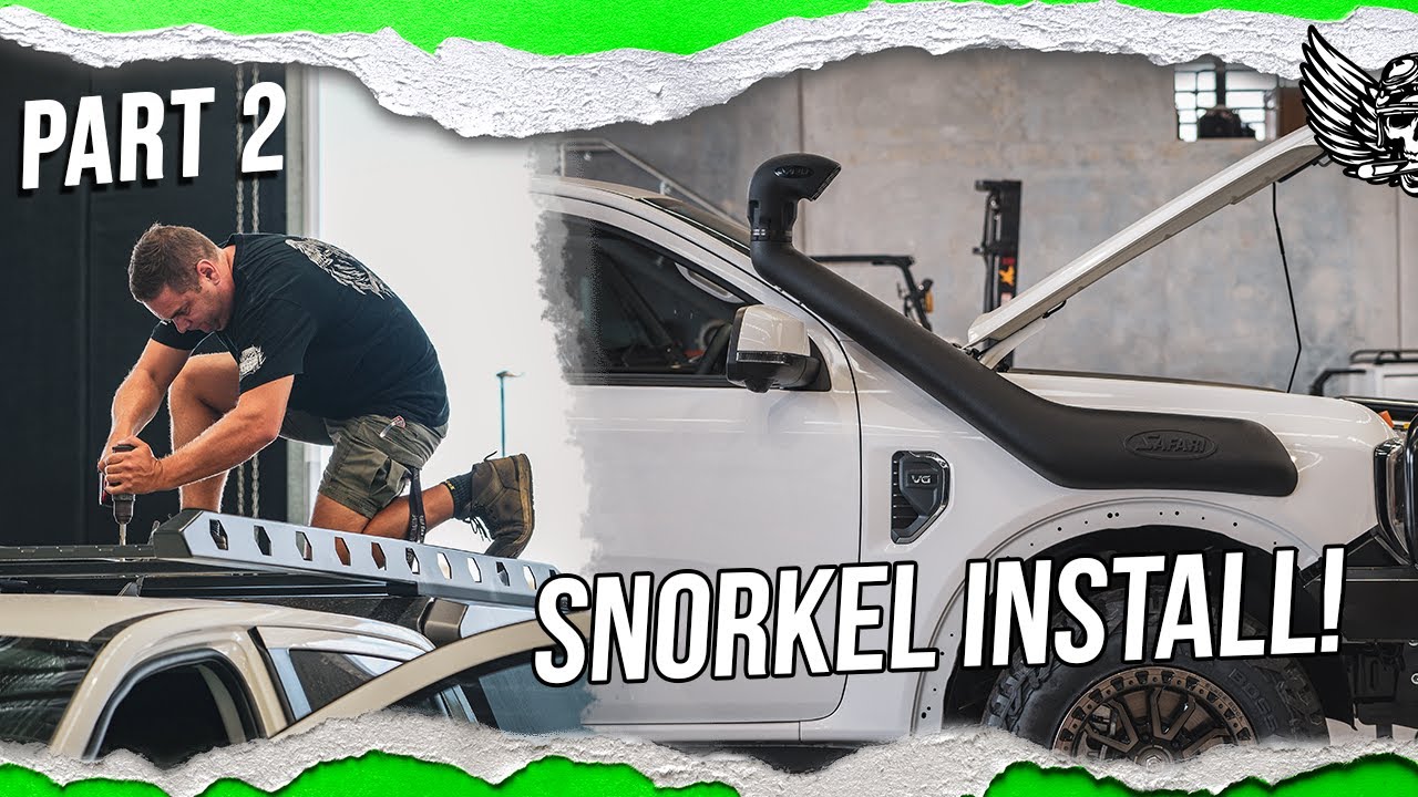 Установка защитной дуги Bull Bar и шноркеля Safari на Ford Ranger нового поколения | Сборка BAW R...