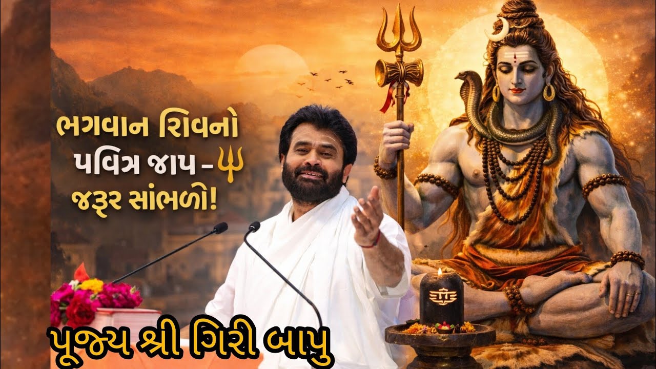 “ભગવાન શિવનો પવિત્ર જાપ –🔱 જરૂર સાંભળો!” 🙏🙏🙏#giribapuofficial #live #video #motivational 