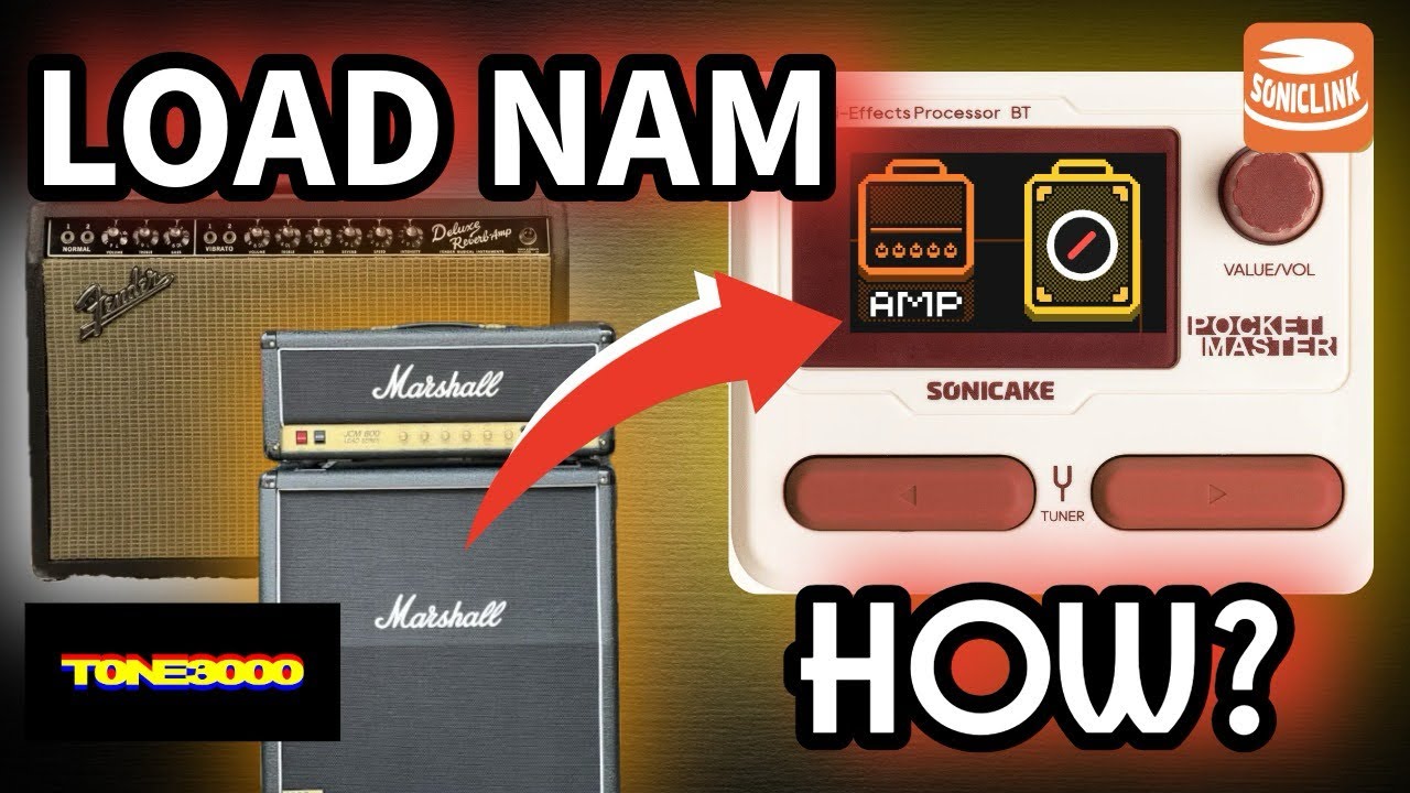 Load NAM (Full Rig) to Your SONICAKE Pocket Master |Tone3000 (iOS) @SONICAKE #neuralampmodeler 