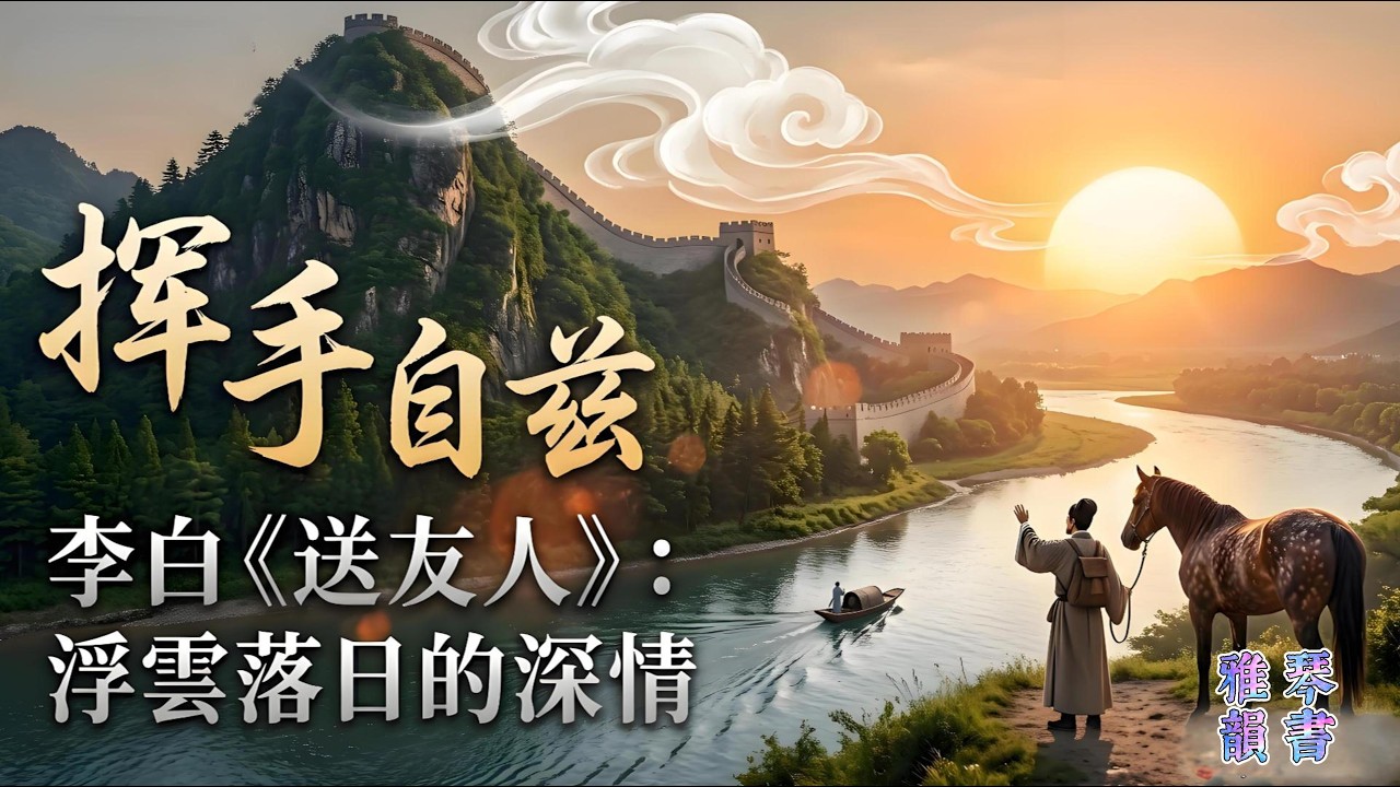 【古詩詞鑒賞】《唐詩三百首》| 李白 | 《送友人》 | 五言律詩 | 送別詩 | Appreciation and Analysis of Chinese Poetry