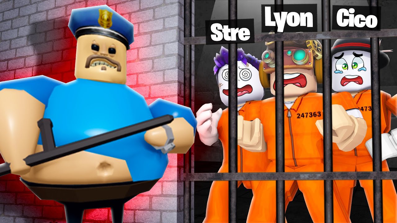 SCAPPIAMO DA POLIZIOTTO BARRY PAUROSO SU ROBLOX!!