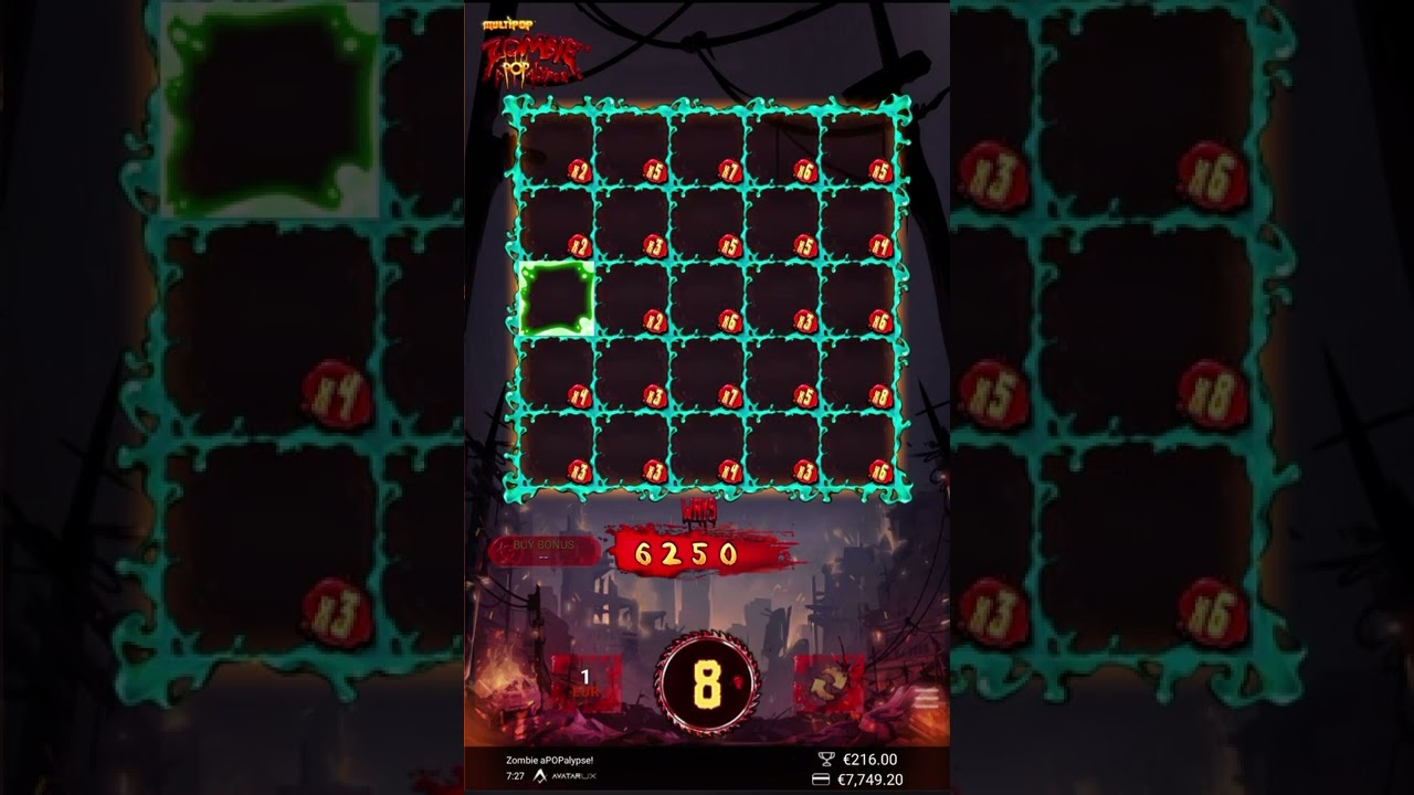 Zombie Apopalypse Big Win! New slot by AvatarUX