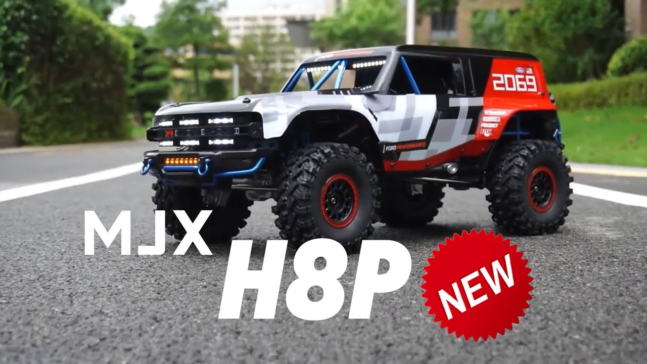 MJX Hyper Go H8P 1/8 RC Car Ford Bronco Baja 1000R Official Licensed RC Truck Model
