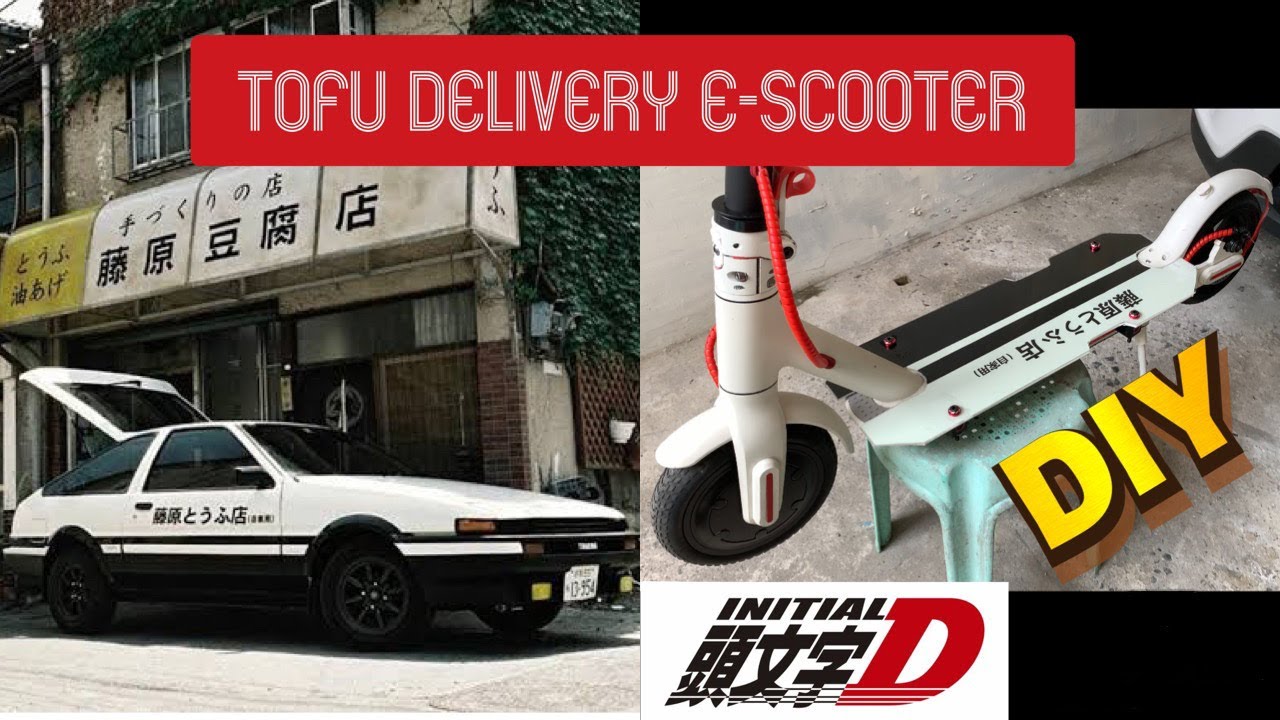 HOW TO: CUSTOM ACRYLIC DECKBOARD FOR XIAOMI E-SCOOTER *initial D fujiwara tofu shop