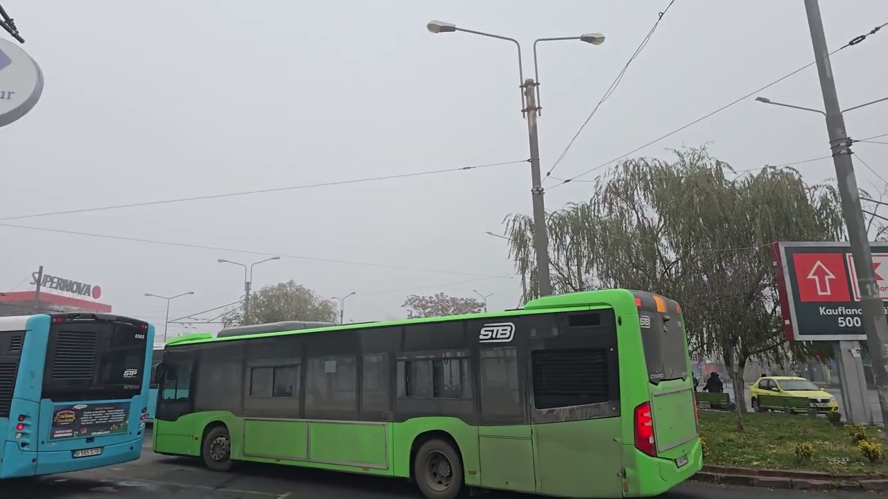 Autobuzul MBC HYBRID pe linia naveta 632 sosind în stația Depoul Alexandria 