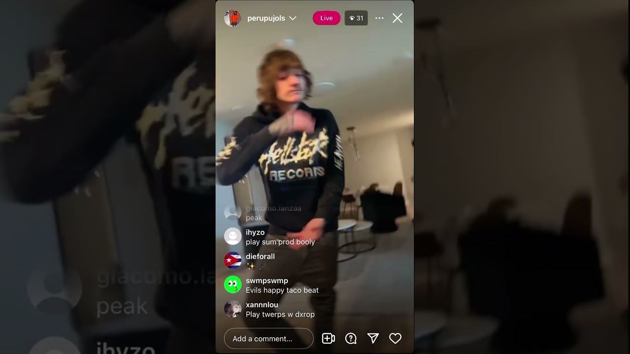 perubaby previews new music on IG live with boolymon and dxrop | @perupujols