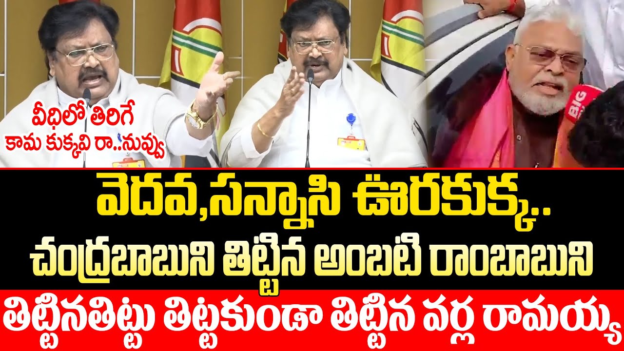 వీధిలో తిరిగే కామ కుక్కవి రా..నువ్వు .? | AP Breaking News | Ambati Rambabu Bad Words Controversy