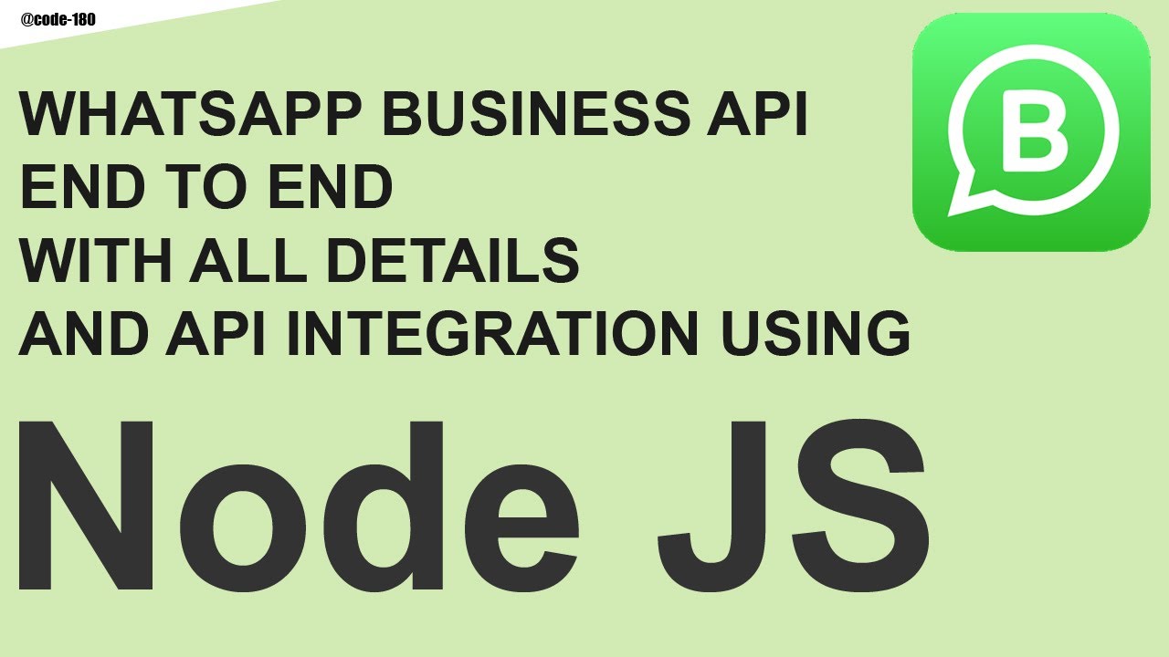 Освоение WhatsApp Business API: полное руководство с интеграцией Node.js — пошаговое руководство.