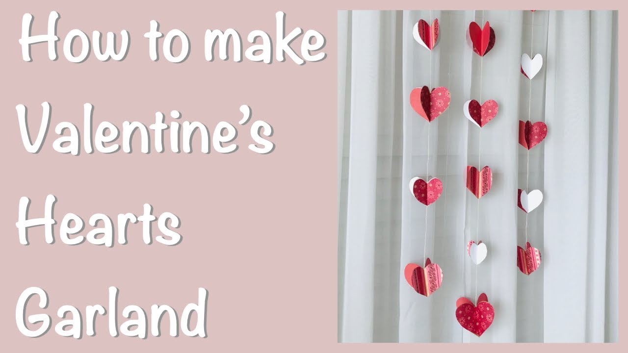 Valentine's hearts garland | Fun Birthday Decorations | Lovely Decorations for Valentine's Day