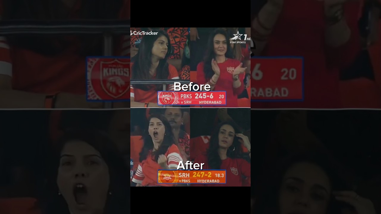 SRH & PBKS Owners Funny Reaction During the Match , Srh vs Pbks || CricCut #ipl #pbks #srh #criccut